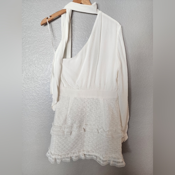 Miss Molly The Label One Shoulder Lace Mini Dress - Picture 8 of 12